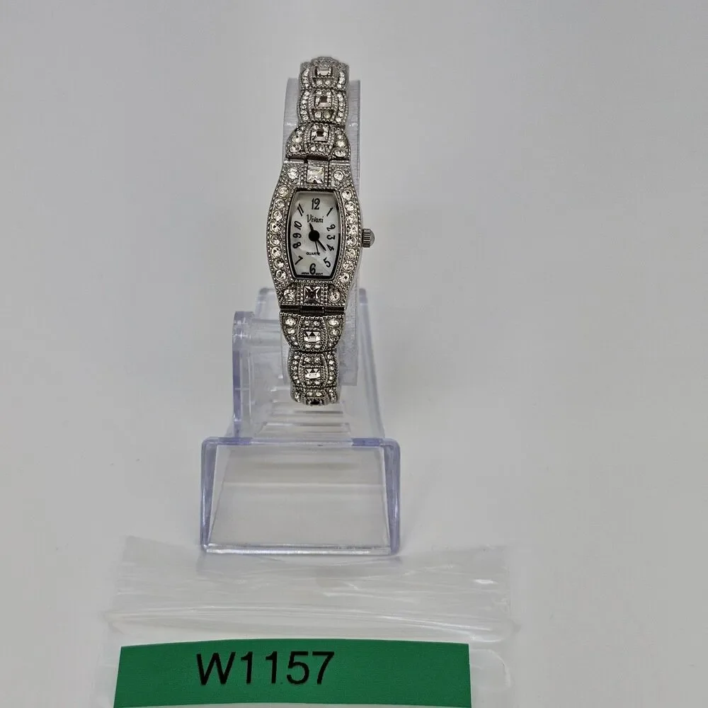 Vivani Women's Watch 18MM White Dial Gray Bracelet Band 6.5